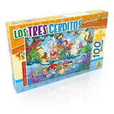 Puzzle Rompecabezas 100 Piezas Los Tres Cerditos Implas 225