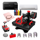 Kit Termofijadora 8 En 1 Plotter Cameo 4 Impresora L3110