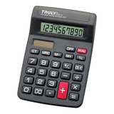 Calculadora De Mesa Trully 10dig.preta Mod.806b-10 Procalc