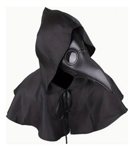 Máscara Peste Negra Cuero Sintético Cosplay Halloween Médico