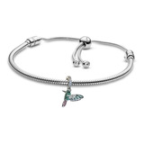 Pandora Pulsera Original Deslizante Charm Y Empaque Oficial