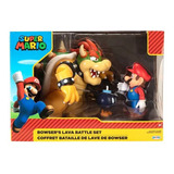 Super Mario Bowser Set De Batalla De Lava & Mario - Jakks