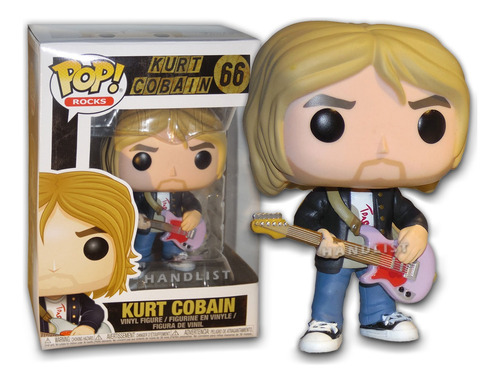 Funko Pop Rocks: Kurt Cobain - Figura De Acción De Kurt Coba