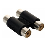 Cople Acoplador Unión De Audio 2 Vías Rca