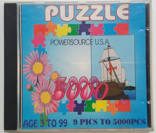 Jogo Pc Cd Rom Puzzle 5000 - Quebra Cabeça Interativo