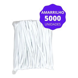 Amarrilho Fecho De Arame Araminho 5000 Peças Branco Lacre
