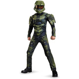 Disfraz Master Chief Halo Musculoso Importado De Usa 1