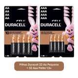 Kit 64 Pilhas Duracell Alcalina 32 Aa+ 32 Aaa Pack 16 Econo