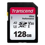 Cartão De Memória Transcend Sd 128gb Ultra Sdxc U3 V30 A2 4k