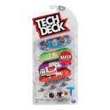 Tech Deck Skate Dedos Set 4 Patineta Sonrn Deluxe Series 