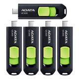 Kit 5 Memoria Usb Tipo C 64gb Compatible Usb 3.2 Usb 2.0 Color Negro Negro Con Verde