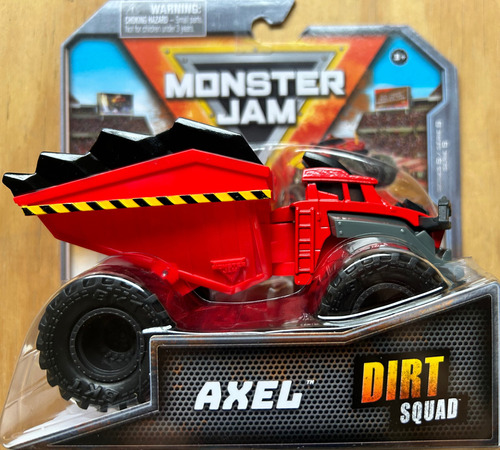 Monster Jam Axel Dirt Squad Camiones Excavadores Dragon Color Rojo