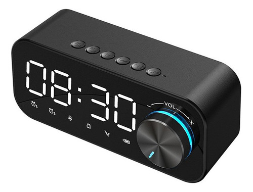 Reloj Despertador Digital Led Con Bocina Bluetooth/radio/fm