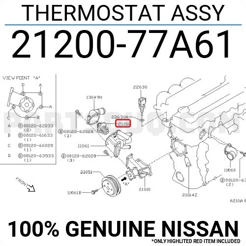 Termostato Nissan Sentra B13 B14 16v 96-up Foto 4