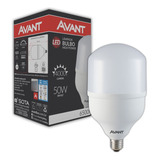 Avant Kit 10 Lâmpadas Led Bulbo 50w Alta Potência E27 - Cor Da Luz Branco-frio 110v/220v