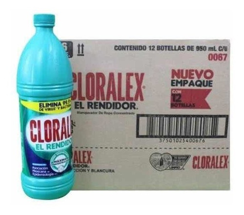 Cloralex Limpiador 950 Ml Caja Con 12 Piezas 