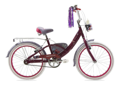 Bicicleta City Brianna Uva R20 1v Frenos V Niña Benotto