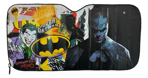 Parasol Parabrisas Plegable Joker Vs Batman Dc Con Ventosas