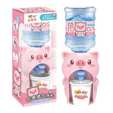 2 Mini Garrafon Dispensador Agua Niños Niña Cerdito Regalo