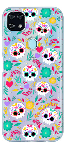 Funda Para Zte Mujer Calaveras Flores Corazones Nombre