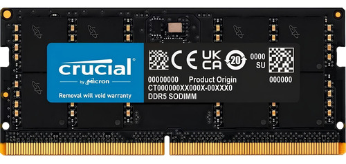 Memoria Crucial 8gb Ddr5 4800 Sodimm Pc5-38400