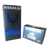 100 Agujas + Tips Descartables Surtidos Tattoo Kaiserstore