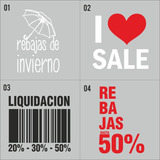 Cartel Vinilo Liquidacion, Rebajas, Sale