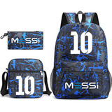 Lionel Messi 10 Mochilas Unisex, Bolsa Para Lápices