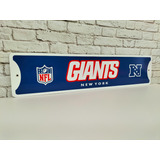 Vintage Giants New York Nfl Cartel De Metal Estilo Original