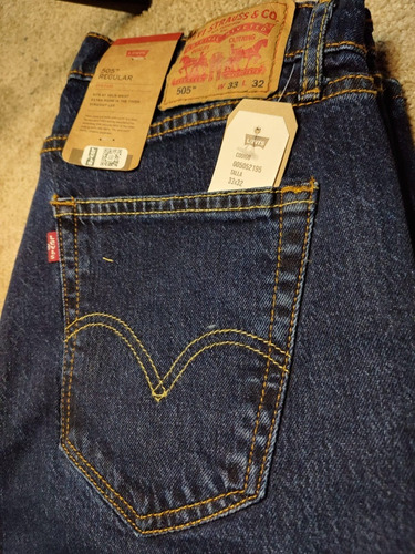 Pantalón Levi's 505 Regular Eco Ease Azul (1) 33x32 