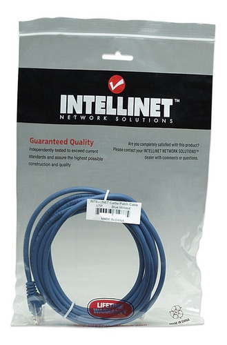 Cable Ethernet Patch 4.2m Cat 5e Utp Azul 319829 Intelli /vc