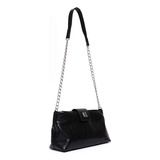 Bolsa Shoulder Easy Lança Perfume Tachas Ou24 Preto Feminino