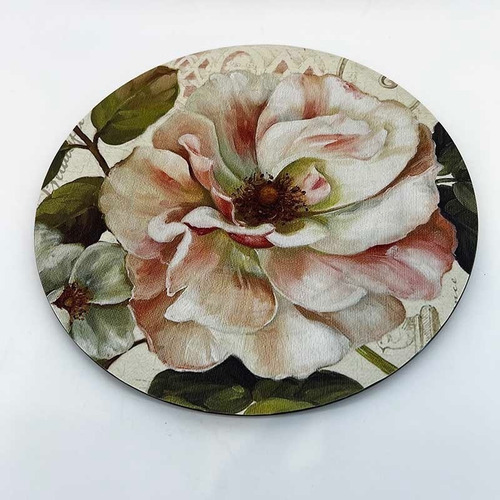 Plato Base 33x33x1.8cm Flor Magnolia