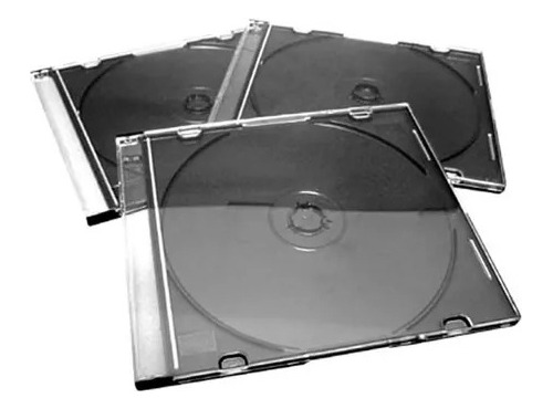 Caja De Cd O Dvd Acrilica Slim X 10 Unidades