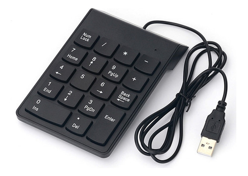 Fwefww Teclado Numérico Usb Cable Delgado Mini Número