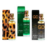Kit 3 Perfume Feminino Amakha Paris Felina Green Apple Gd