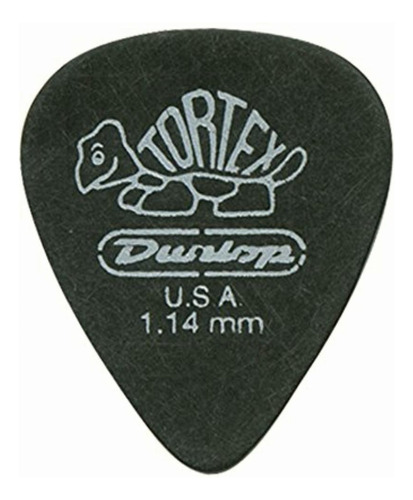 Dunlop 488r1.14 Tortex® Pitch Black, 1.14mm, 72/bag