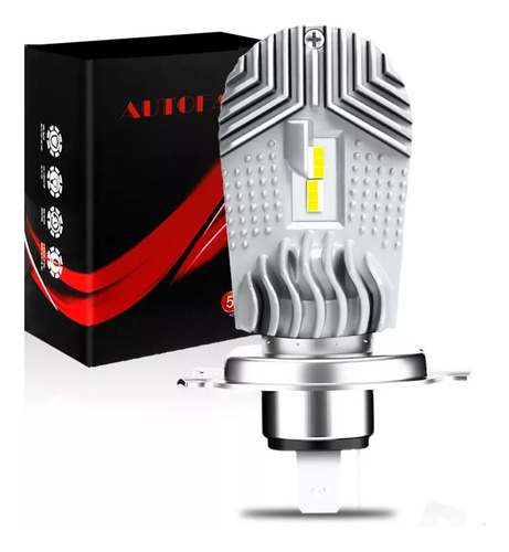 Kit Foco Led H4 9003 Hb2 Csp Luz Alta Y Baja 6000k Para Moto