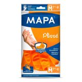 Guantes Mapa Plisse Naranja Latex Original Todos Los Talles