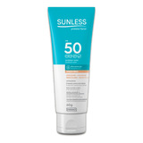 Protetor Solar Facial Sunless Bege Claro Fps50 60g Farmax