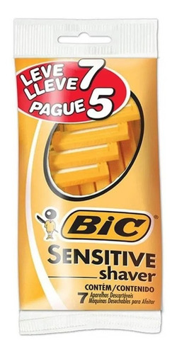 Afeitadora Descartable Bic Sensitive X 7 Afeitadoras