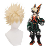 My Hero Academia Bakugo Katsuki Halloween Cosplay Peluca A