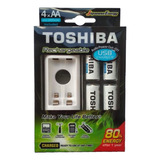 Carregador De Pilha Usb P/2 Pilhas Aa/aaa Min.2.000 Mah C/4