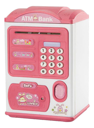 Fingerprint Piggy Bank Cash Money Coin Safe Box Senha