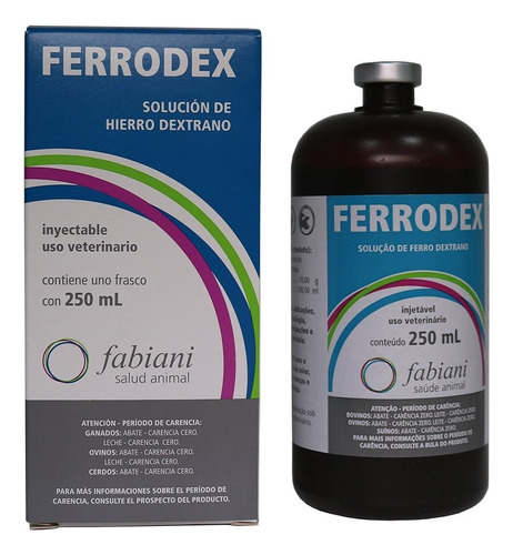 Ferrodex Injetável Fabiani 250ml