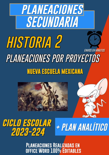 Planeación Historia 2 Por Proyectos Secundaria
