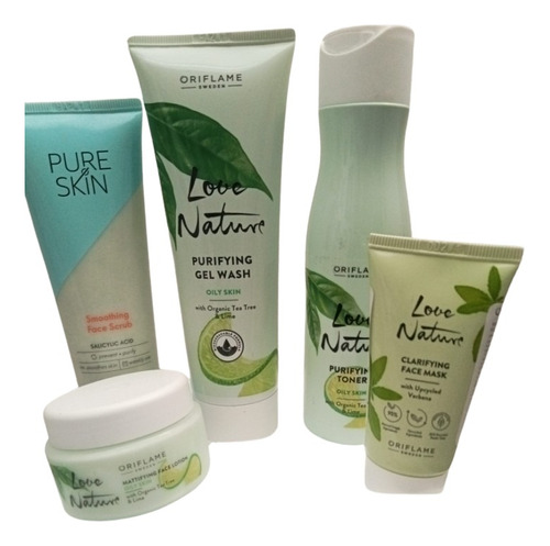 Set Love Nature Aceite Árbol De Té Y Limón Oriflame P/grasa