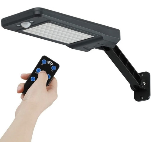 Reflector Led Solar 60 Led Exterior Control Remoto 