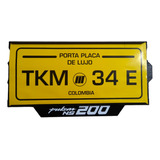 Porta Placa Con Marca, Pulsar , Ns 200, Pulsar Ns 200 