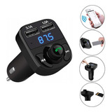 Carregador Transmissor Bluetooth Fm Usb Mp3 Veicular P/carro